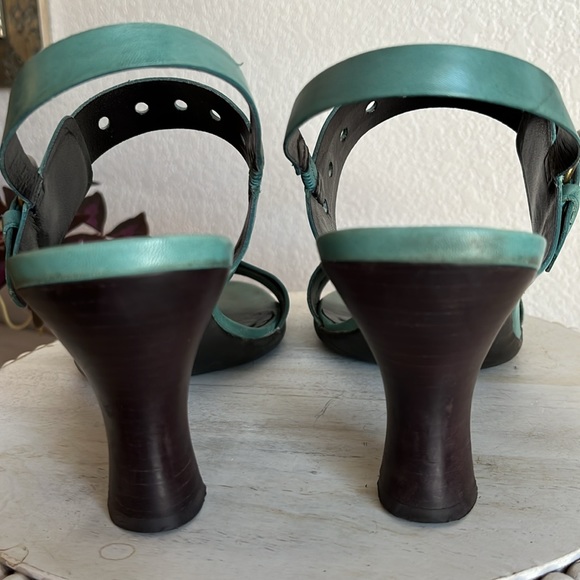 Aerosols teal leather sandal EUC Size 10 - Picture 4 of 8
